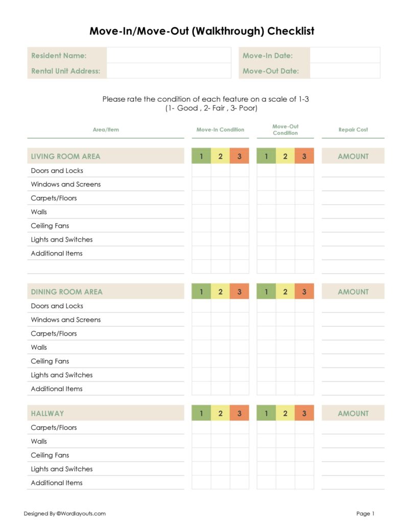 move in out checklists move in out checklists