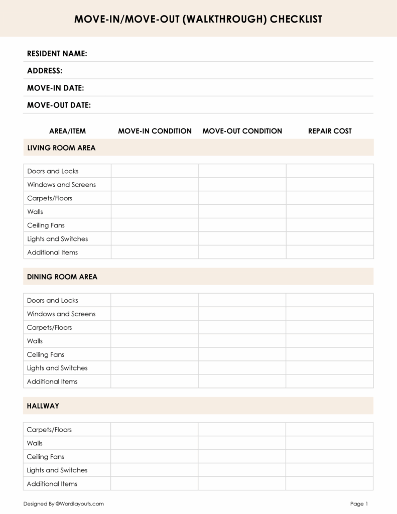 move in out checklists move in out checklists