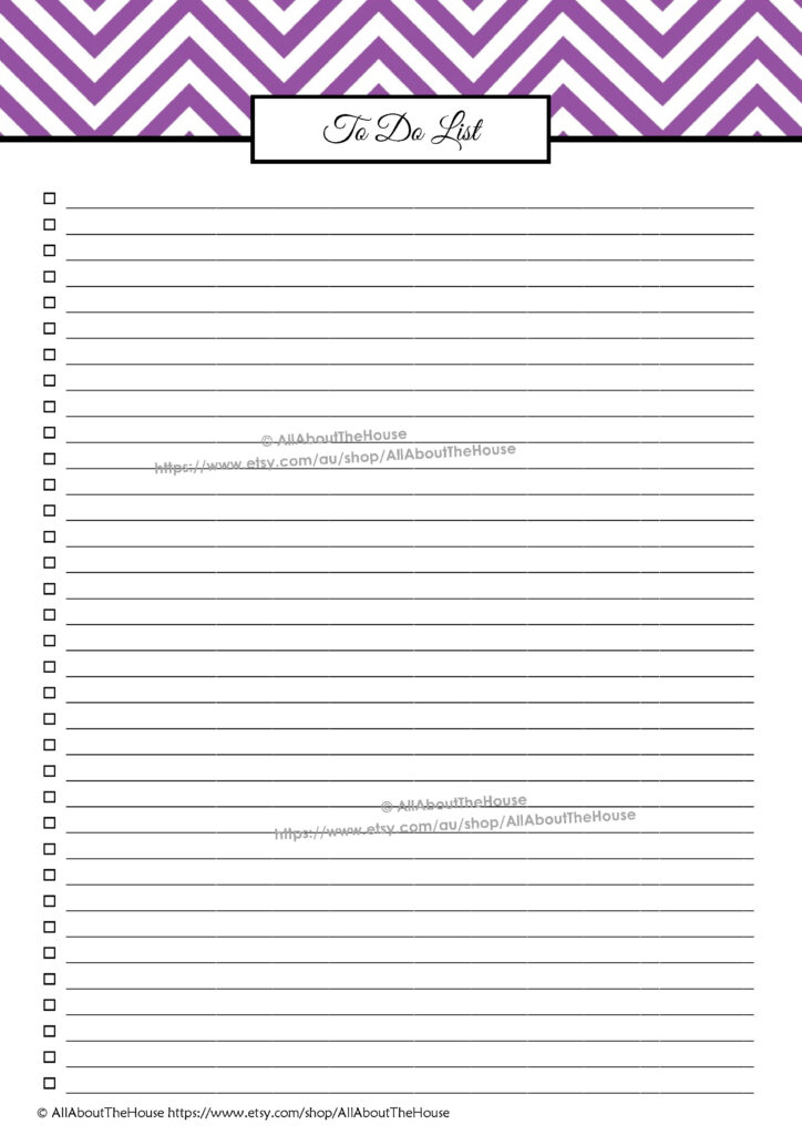 Multiple Checklist Template Cut Out - work to do list
