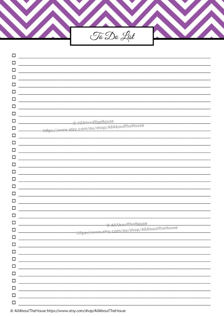 Multiple Checklist Template Cut Out - work to do list