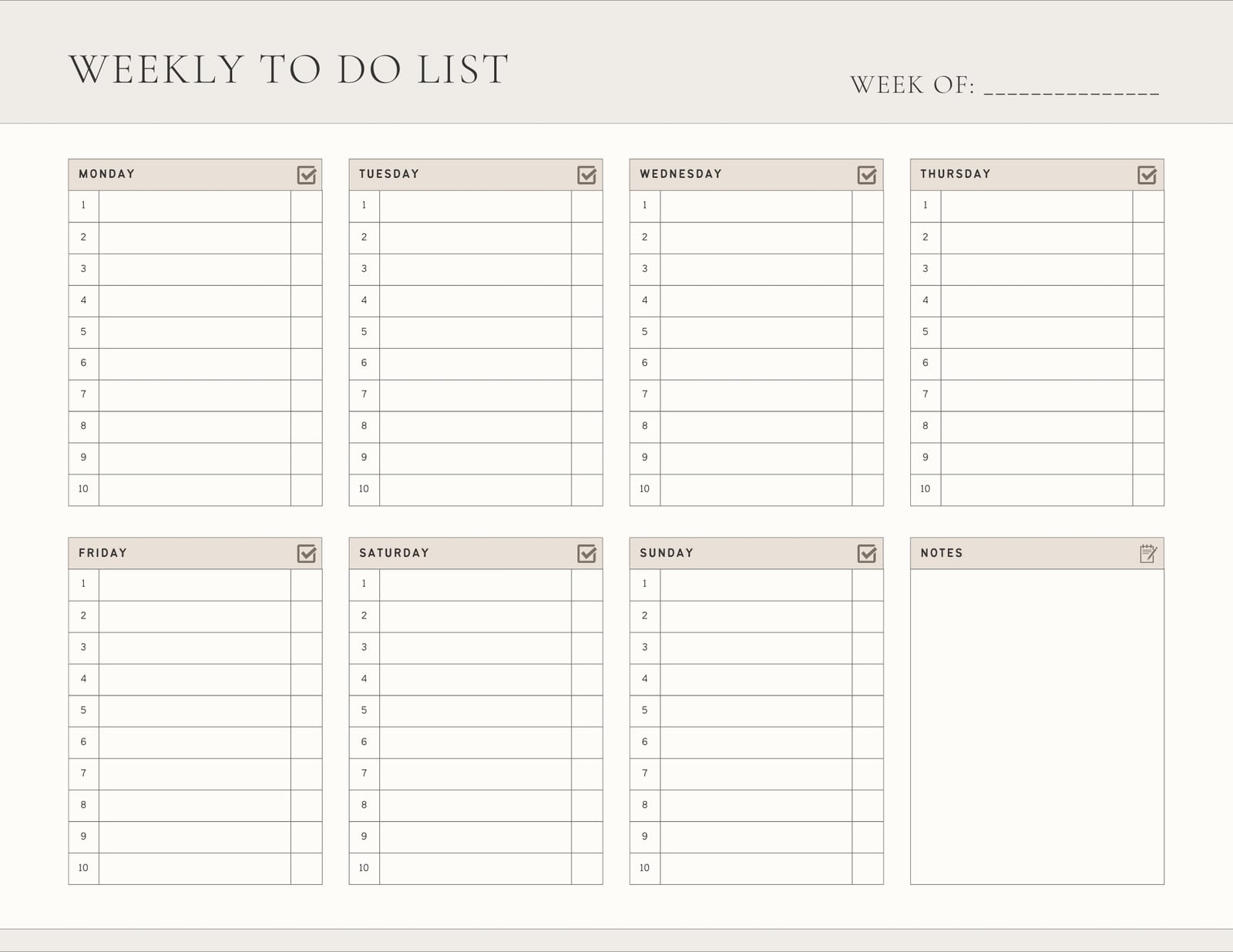 My To Do List For Today Template - to do list