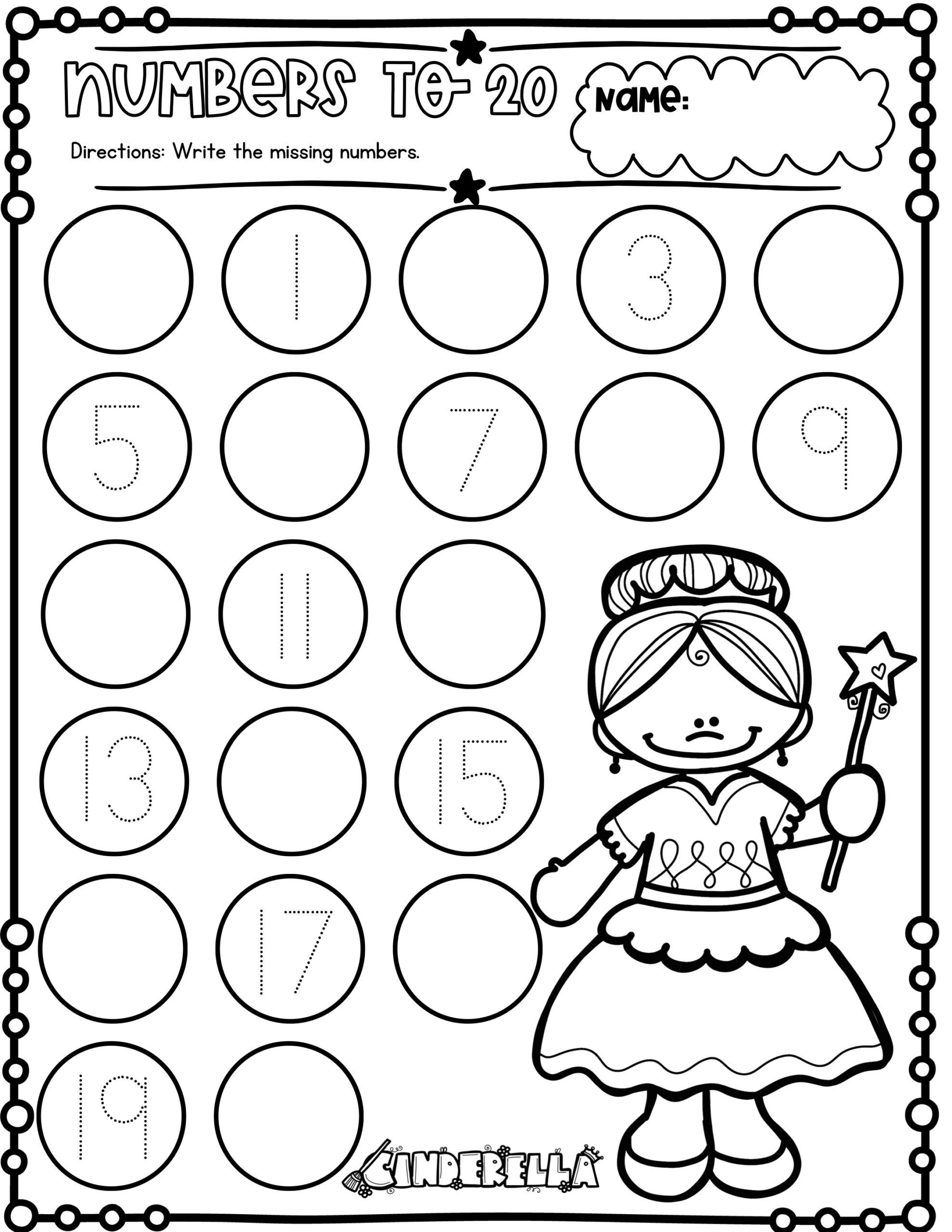 Number 20 Worksheet For Preschool - read write record numbers to 20 worksheets 4