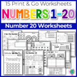 Numbers 1 20 Worksheets For Preschoolers - Counting and number recognition worksheets | Worsheets library ...