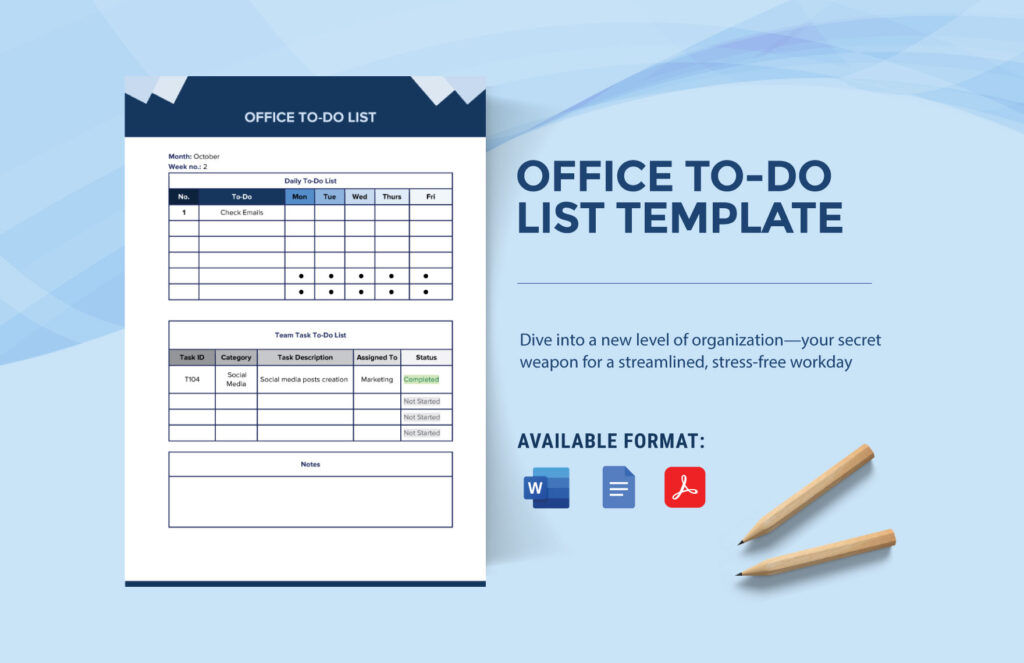 office to do list template office to do list template