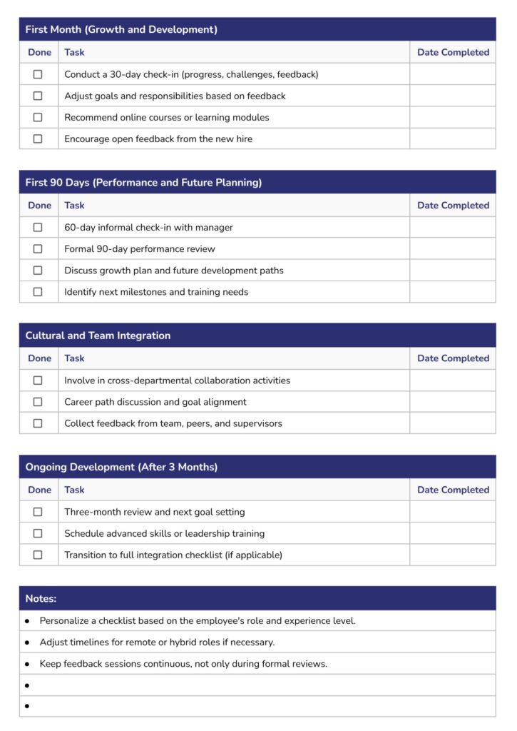 onboarding checklist template onboarding checklist template