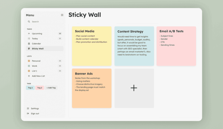 Online To-Do List Template - to do website