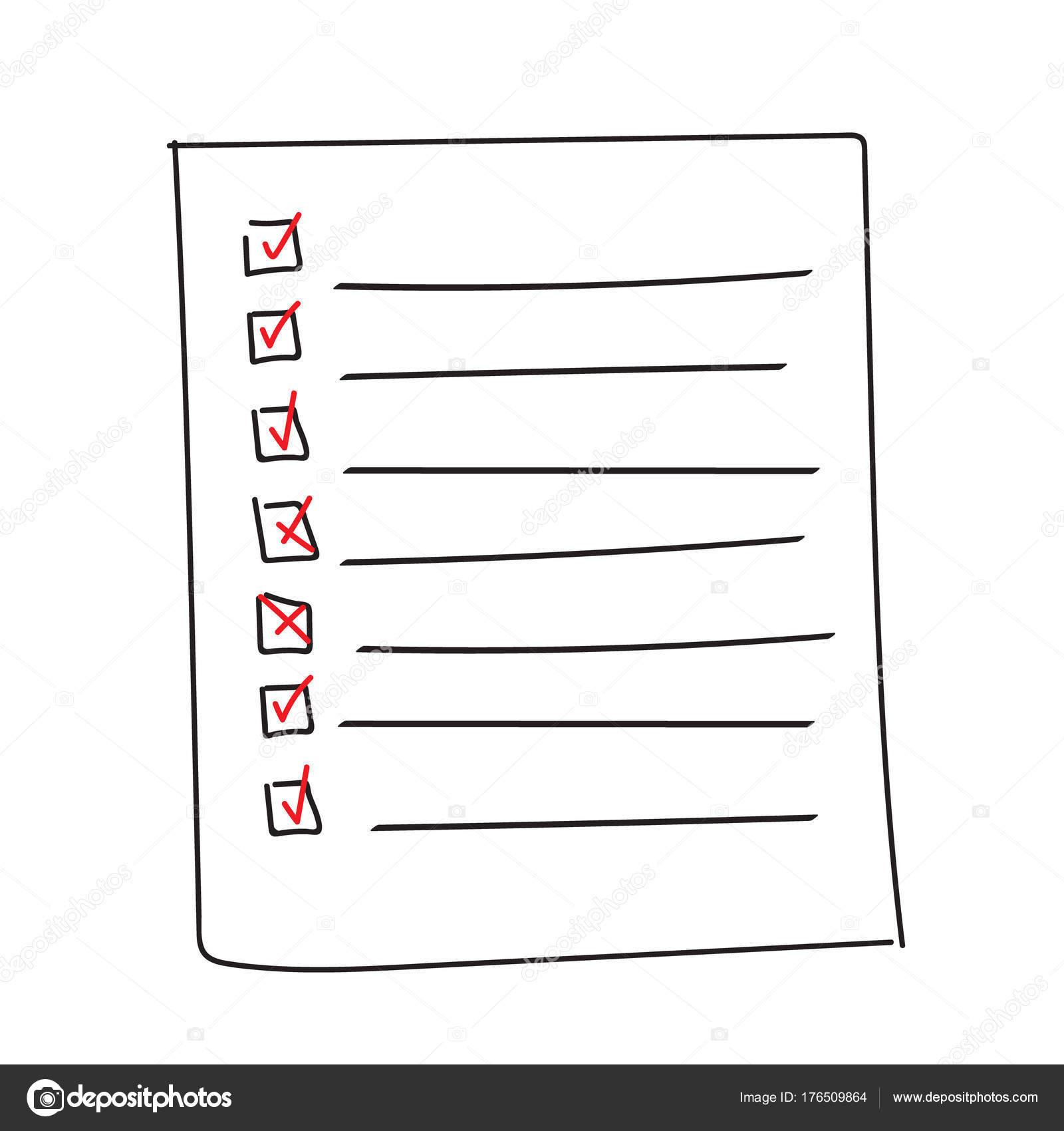 Outline To Do List With Checks - outline check to do list bullet 176509864