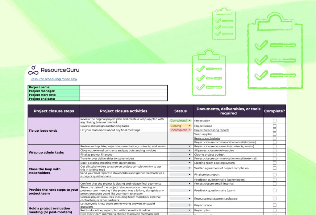 Pc Refresh Project Checklist Template – project closure checklist Pc Refresh Project Checklist Template - project closure checklist