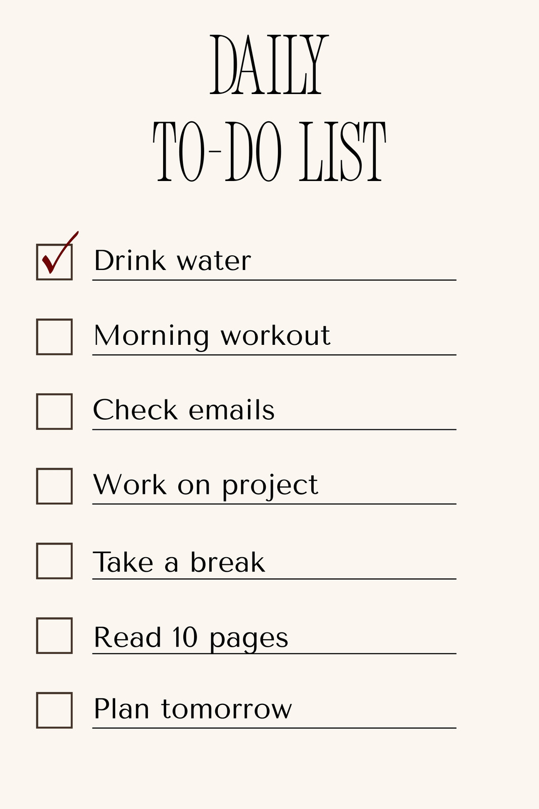 Pinterest To-Do Checklist Template - to do list