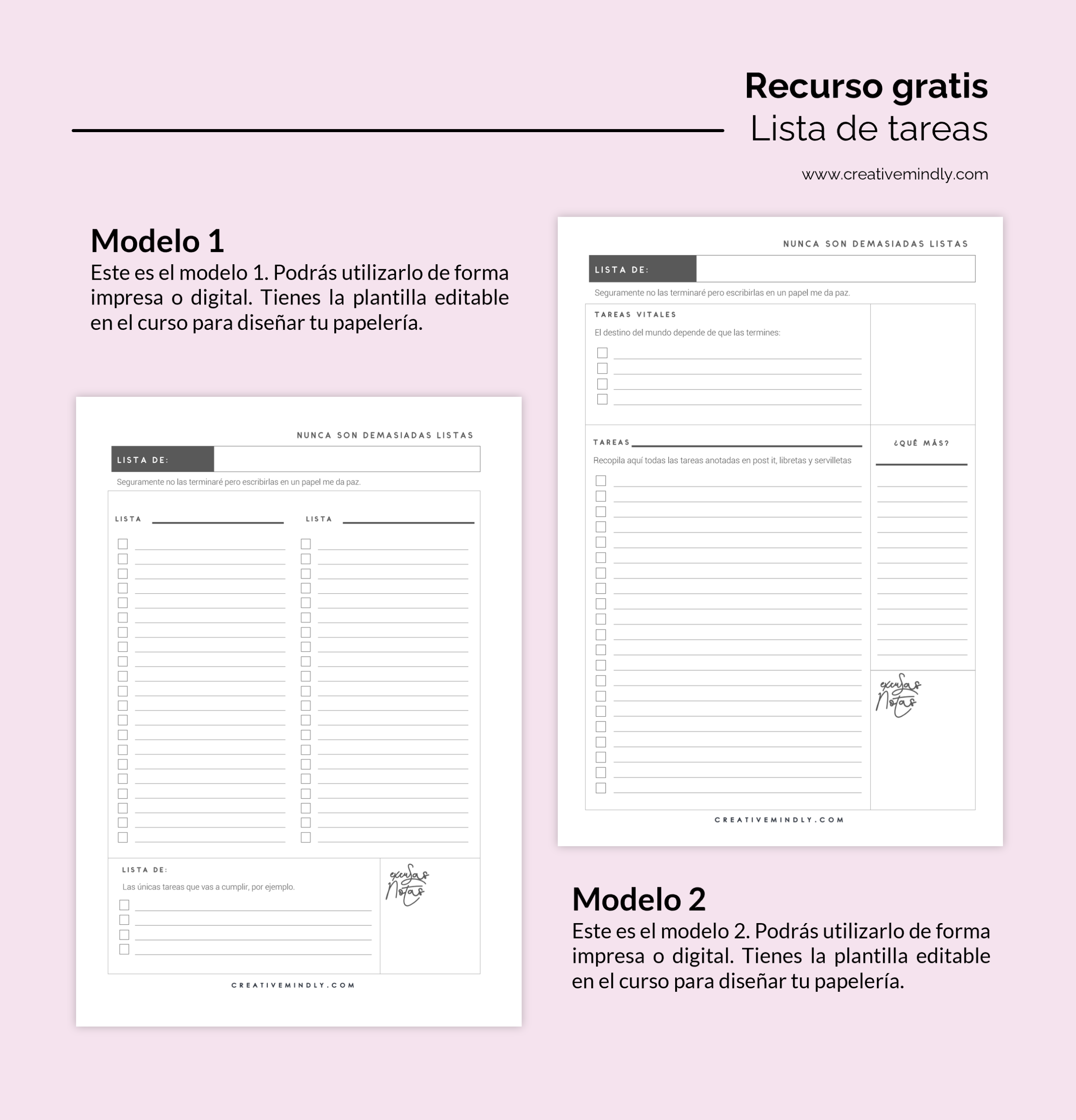 Plantilla De Cosas Por Hacer - lista tareas imprimible to do list