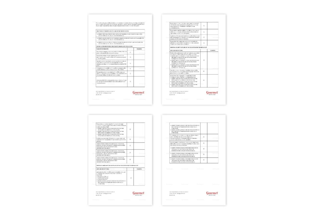 pos checklist pos checklist