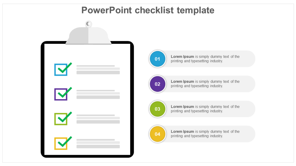 powerpoint checklist template 4 powerpoint checklist template 4