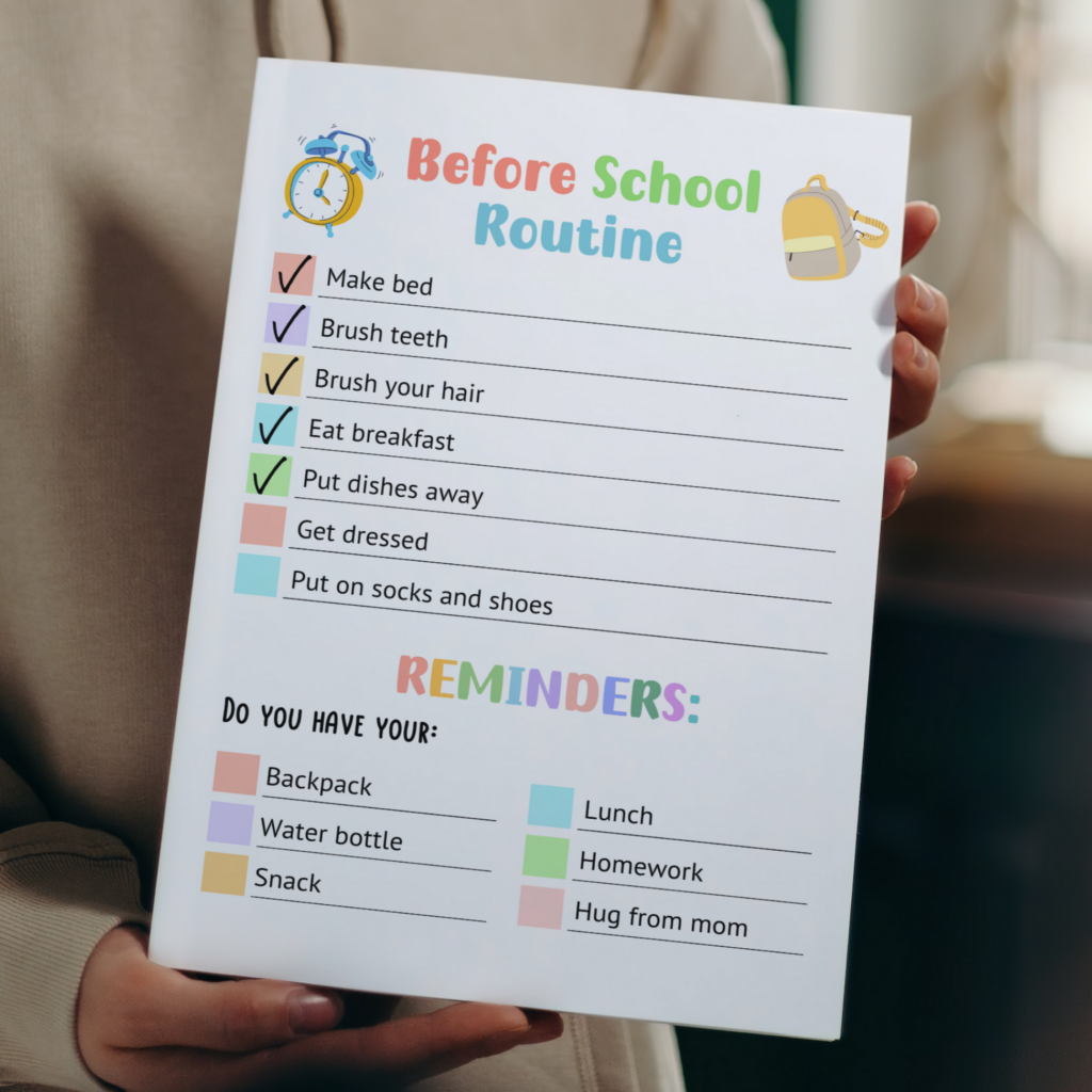 printable before school checklist 80792 printable before school checklist 80792