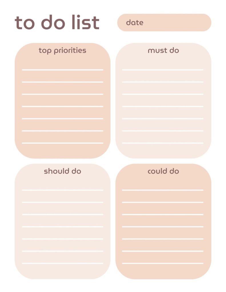 Printable Blank Check List Todo - to do list