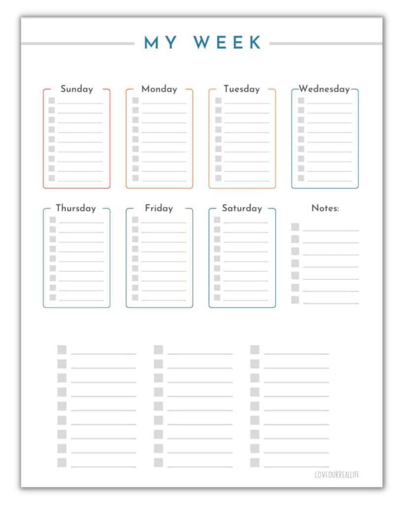 printable checklist