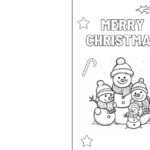 Printable Christmas Cards To Color - Christmas Cards to Color | Printable Christmas Card to Color | Color ...