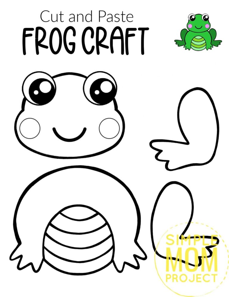Printable Cut And Paste Craft Worksheets - Cut And Paste Craft Printable - printcraftzone.com