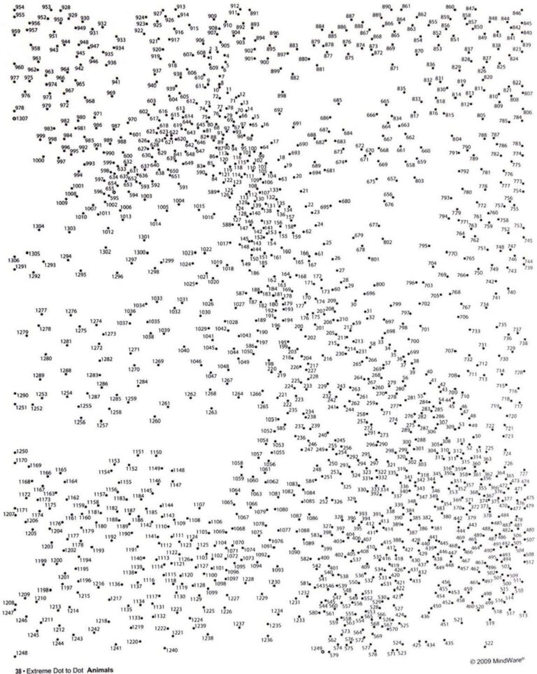 Printable Dot To Dot Extreme - Extreme Dot To Dot Printables - Printable Board Games