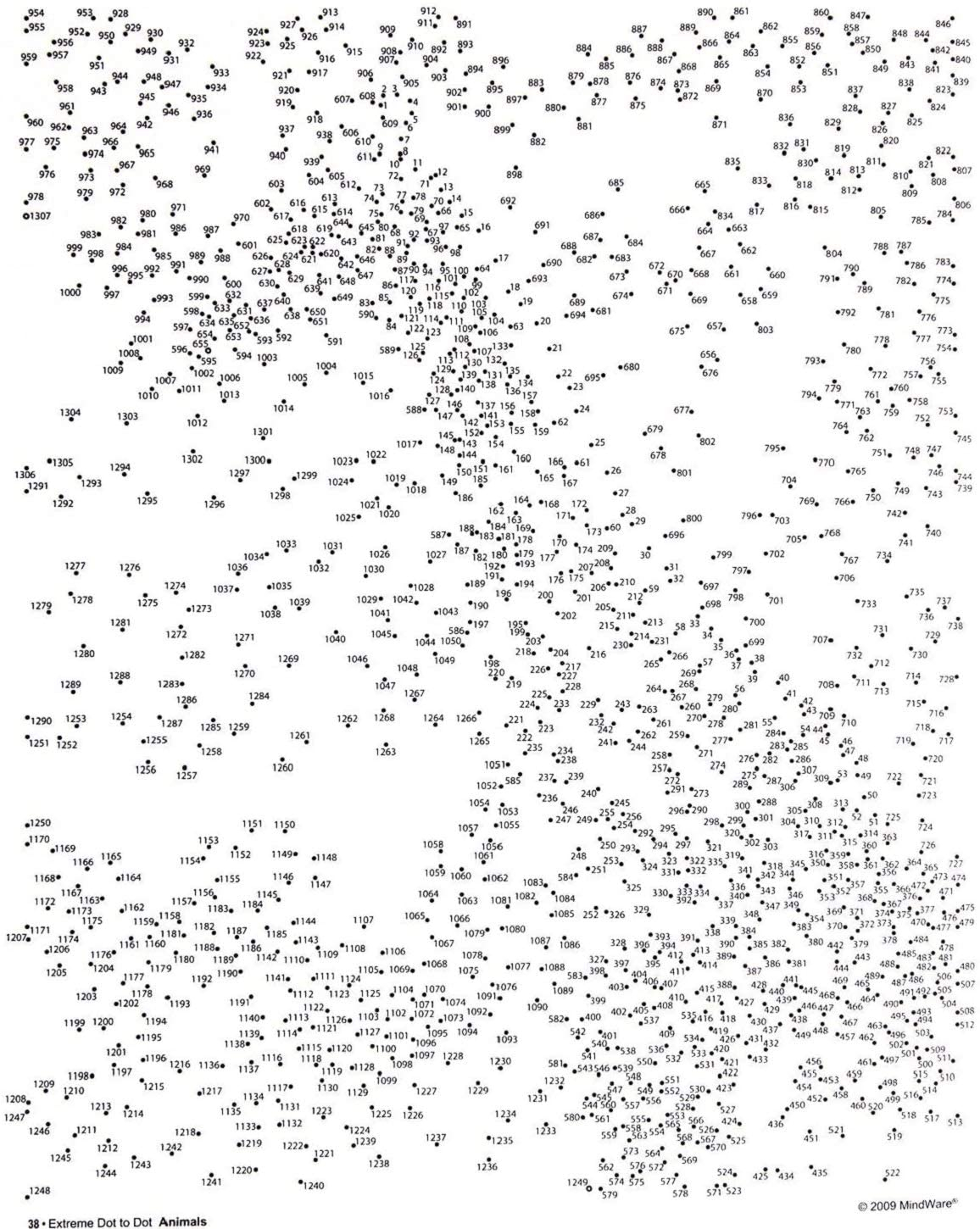 Printable Dot To Dot Extreme - Extreme Dot To Dot Printables - Printable Board Games