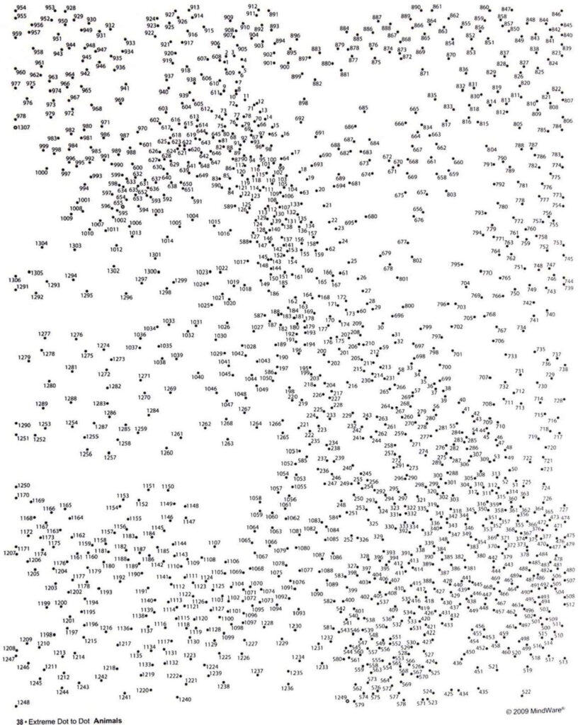Printable Extreme Dot To Dot - Extreme Dot To Dot Printables 2023 Dots Pdf - DottoDotPrintables.net