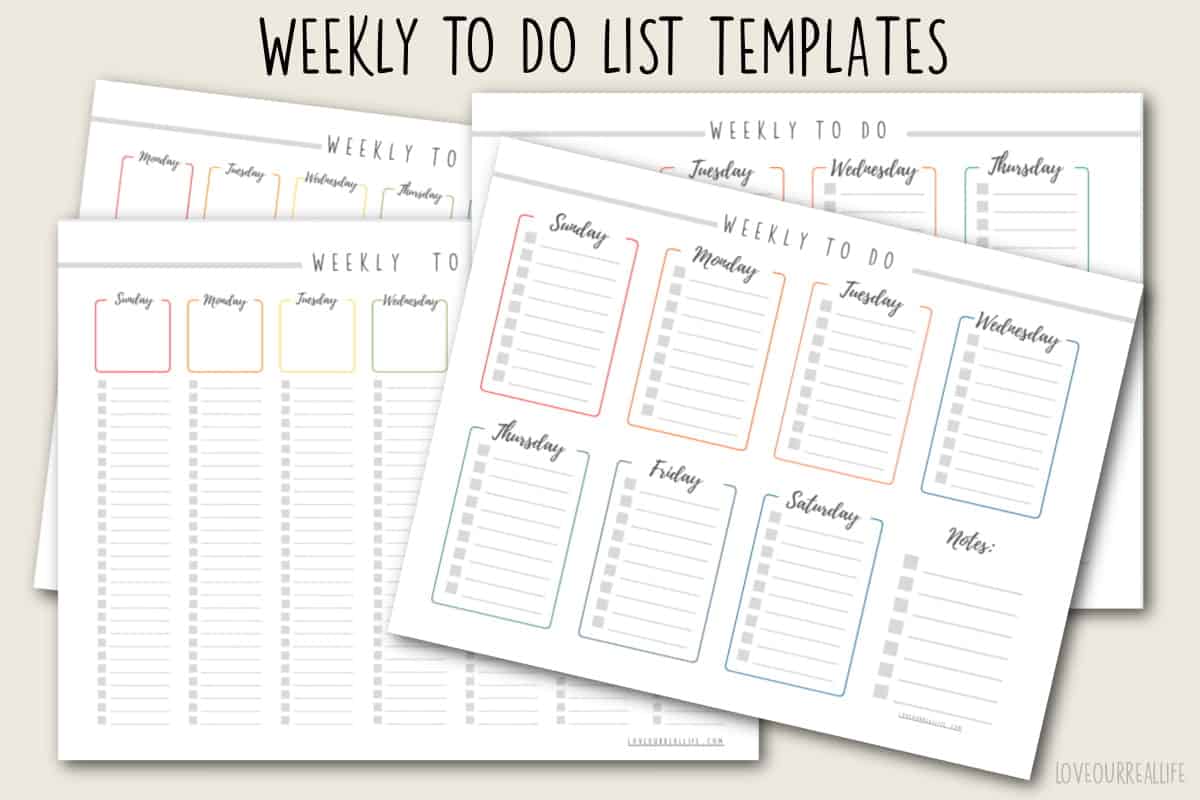 Printable To Do Checklist Free - weekly to do list templates