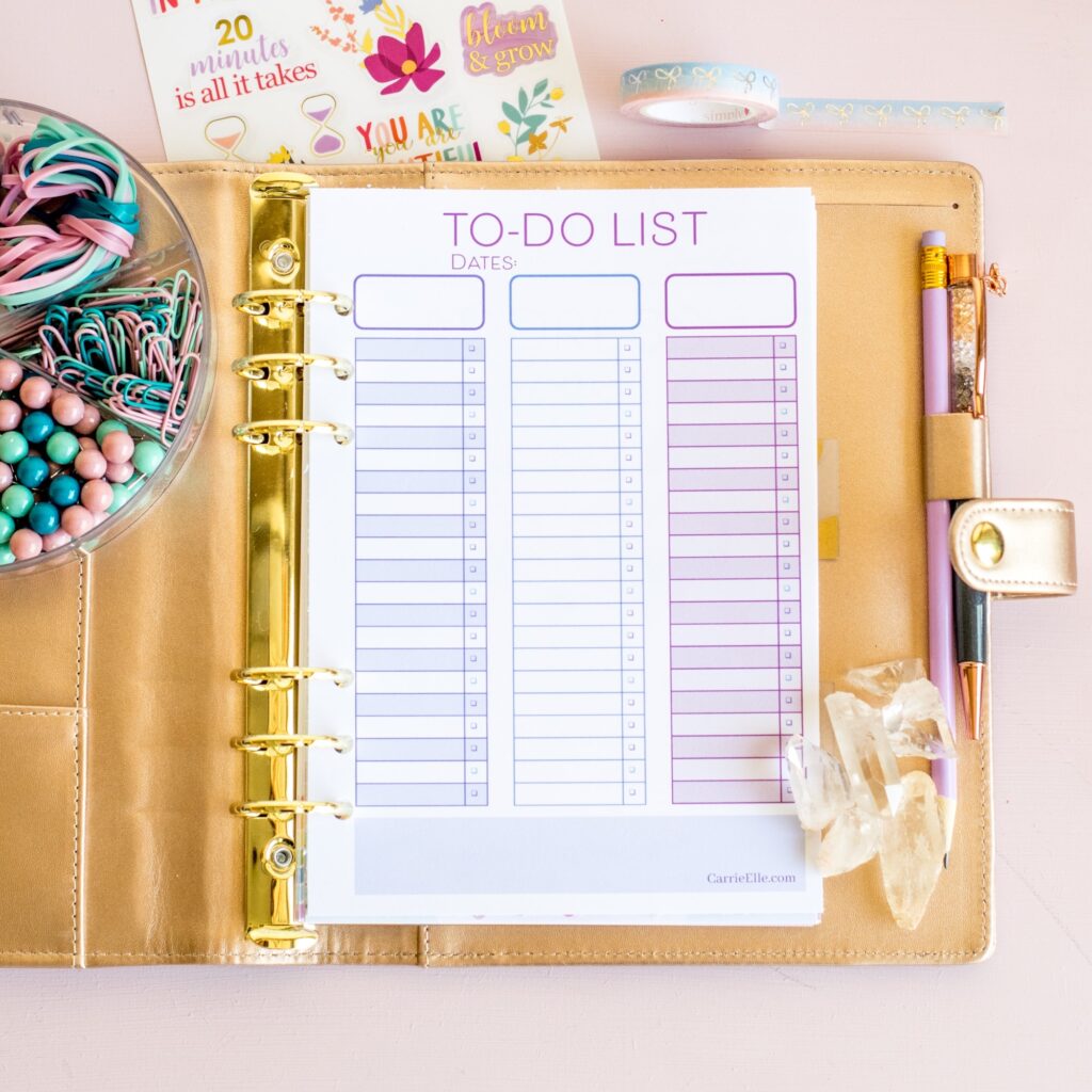 printable to do list checklist