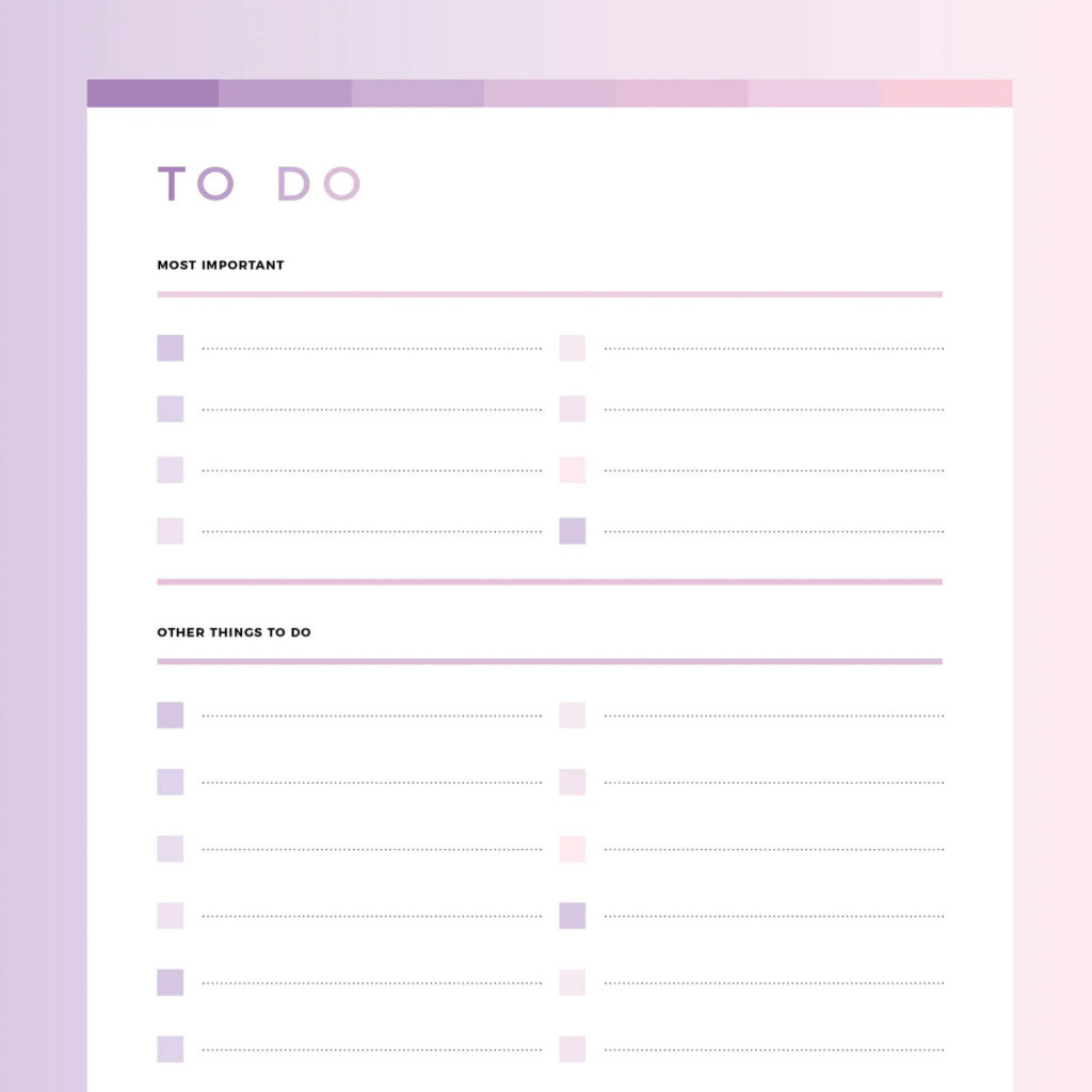 printable to do list for kids