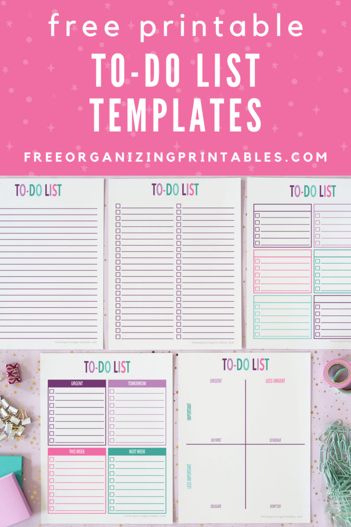 printable to do list template