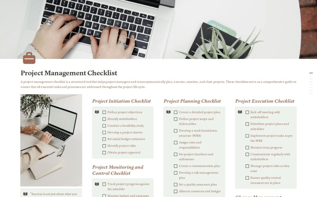 project management checklist project management checklist