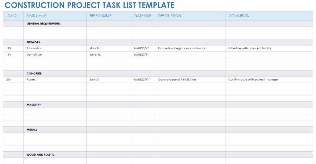 Project To Do List Template Word – project task list template Project To Do List Template Word - project task list template