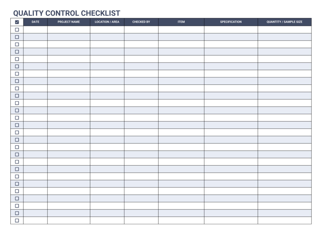 quality control checklist free google sheets template quality control checklist free google sheets template