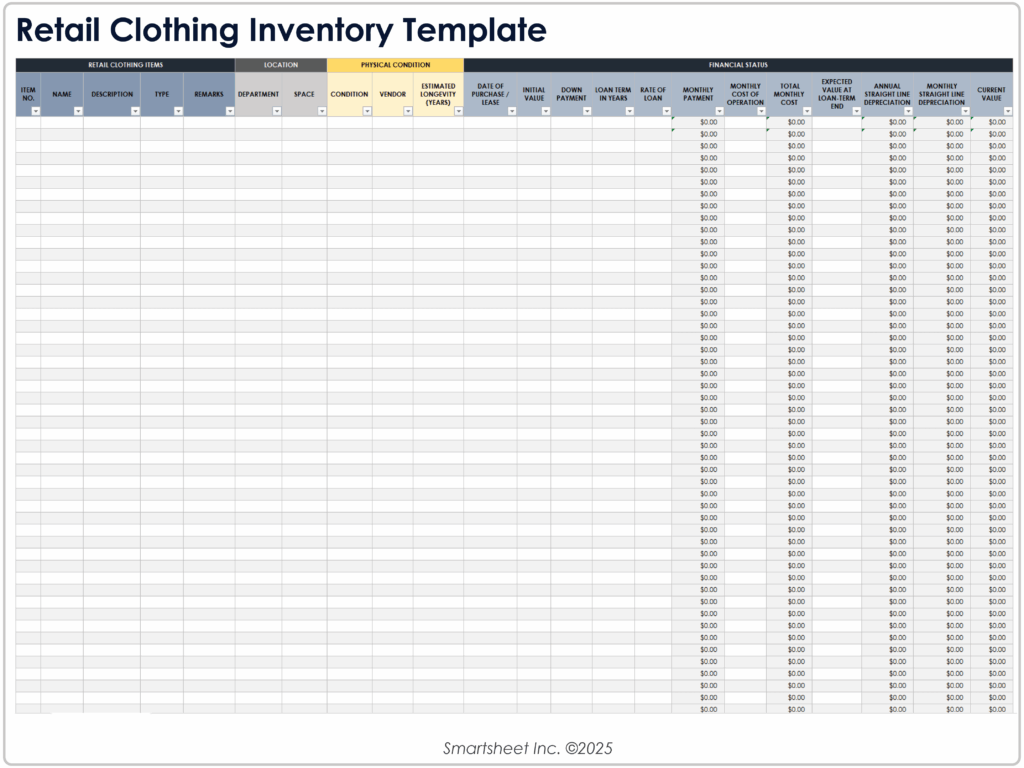 retail inventory management templates retail inventory management templates