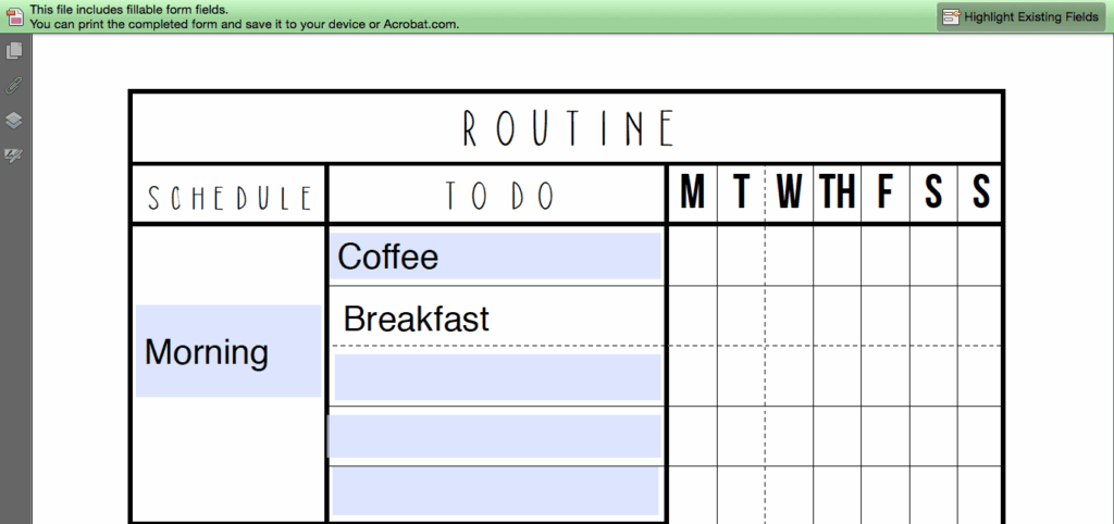 routines daily planners free editable printables routines daily planners free editable printables