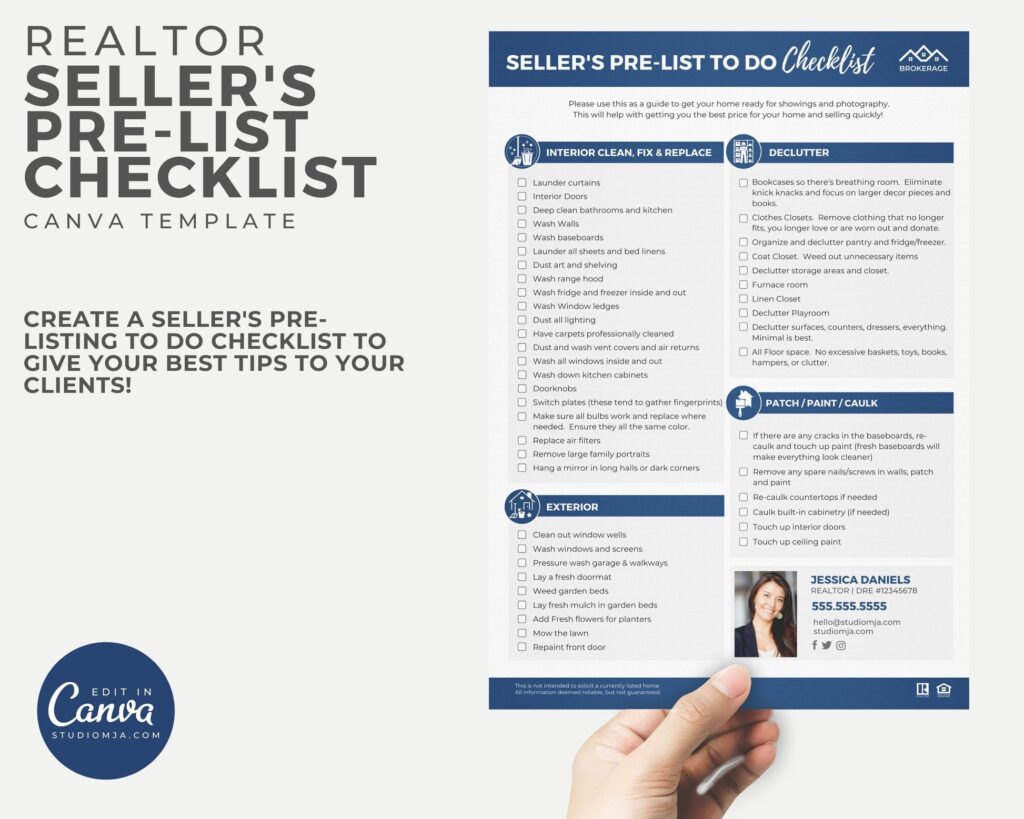 sellers pre listing to do checklist sellers pre listing to do checklist