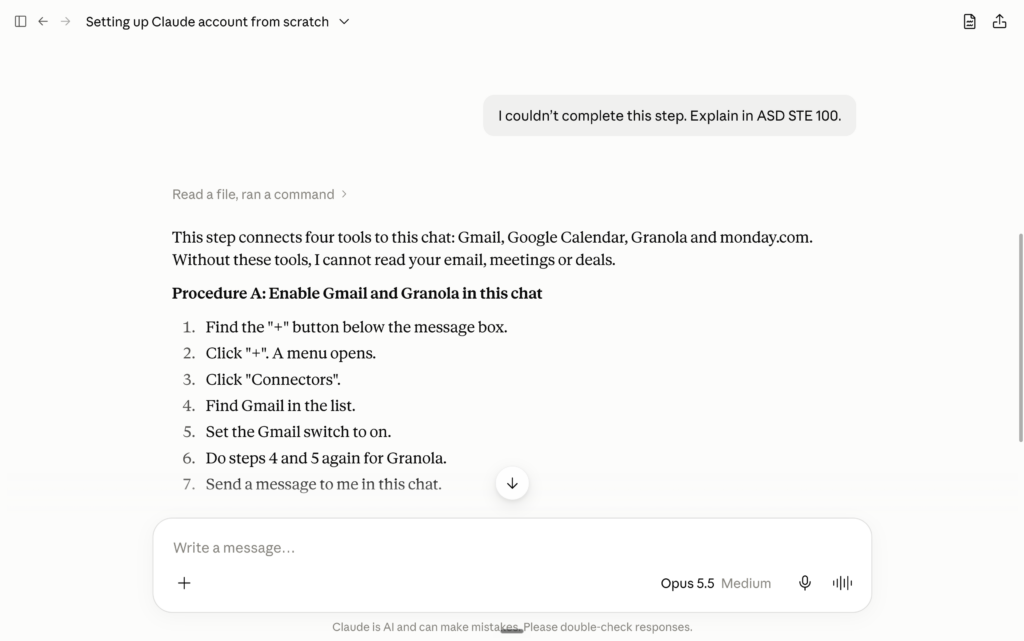 Send Me A List Check – how to set up claude Send Me A List Check - how to set up claude