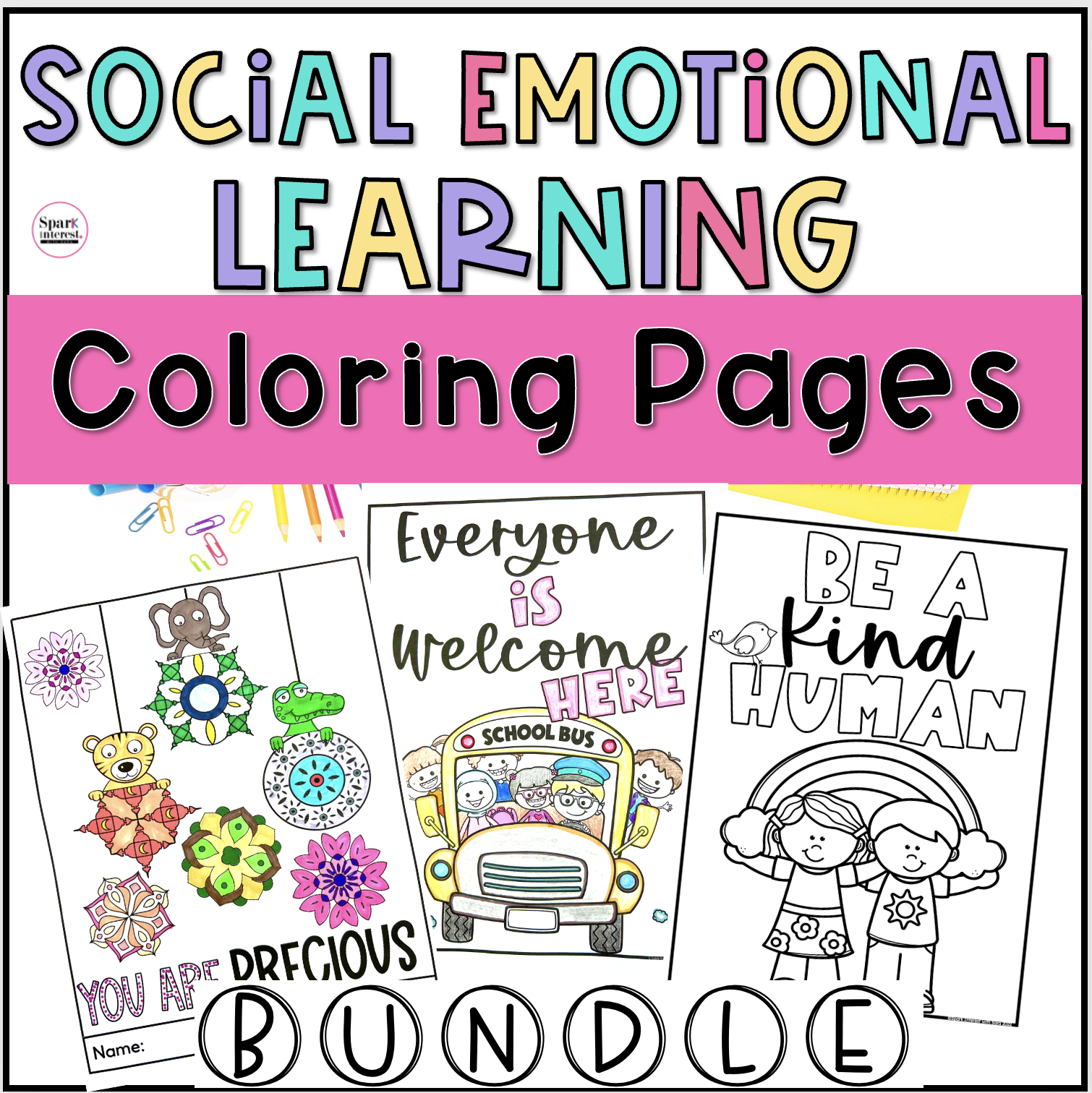 Social Emotional Coloring Pages Free - FREEBIE Social Emotional Coloring Pages 3 Printable SEL Worksheets ALL ...