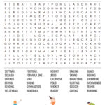 Sports Word Search Puzzles Printable - Word Search Printable Sports