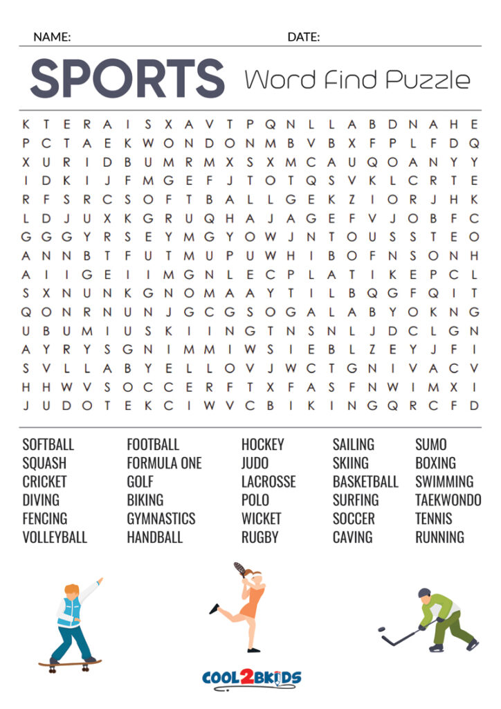Sports Word Search Puzzles Printable – Word Search Printable Sports Sports Word Search Puzzles Printable - Word Search Printable Sports