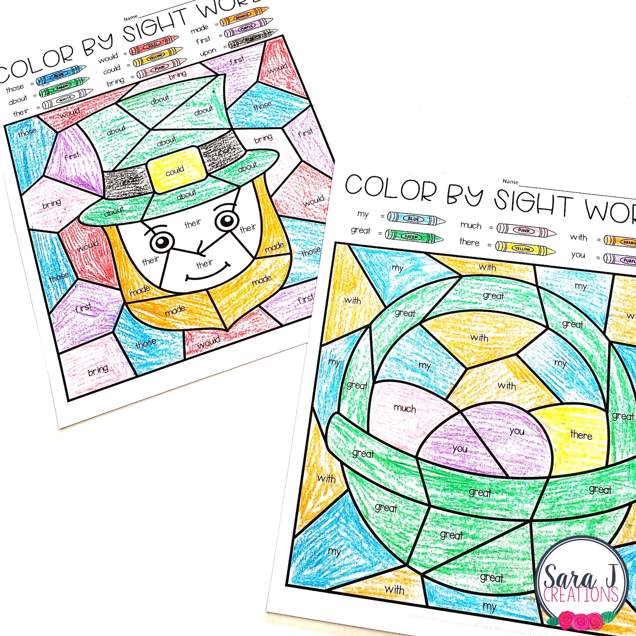 Spring Color By Sight Word - color by sight word spring version