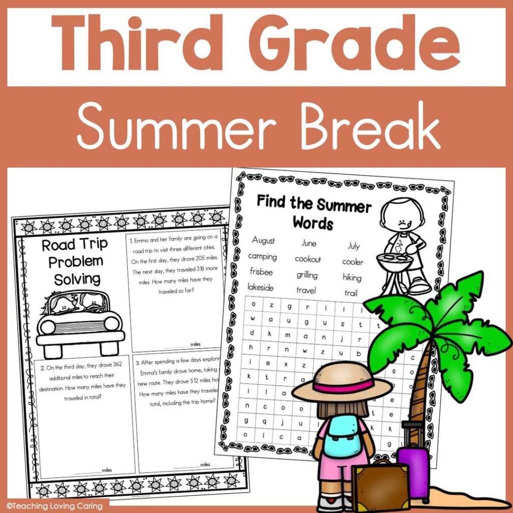 Summer Worksheets For 3rd Grade - 3rd Grade Summer Learning Packet, Printable Math and ELA Summer Review ...