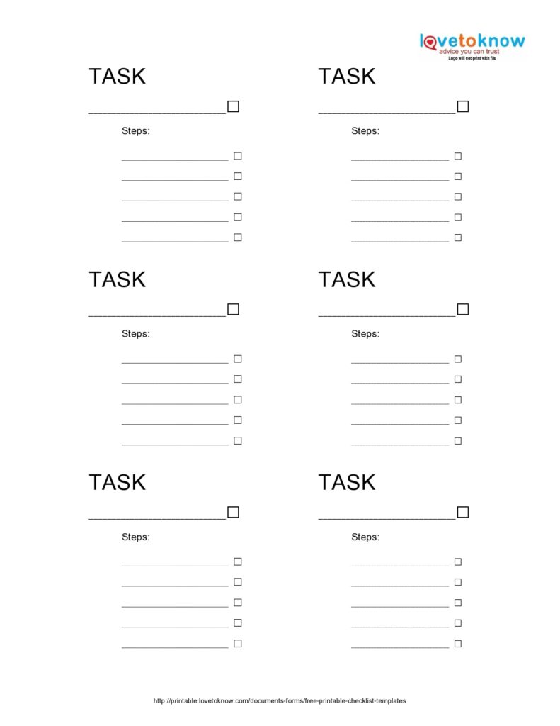 task list