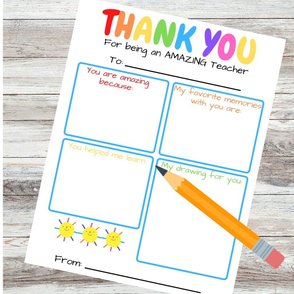 Teacher Appreciation Fill In The Blank – Teacher Appreciation Gift; Printable Fill in the Blank Kids Thank You … Teacher Appreciation Fill In The Blank - Teacher Appreciation Gift; Printable Fill in the Blank Kids Thank You ...