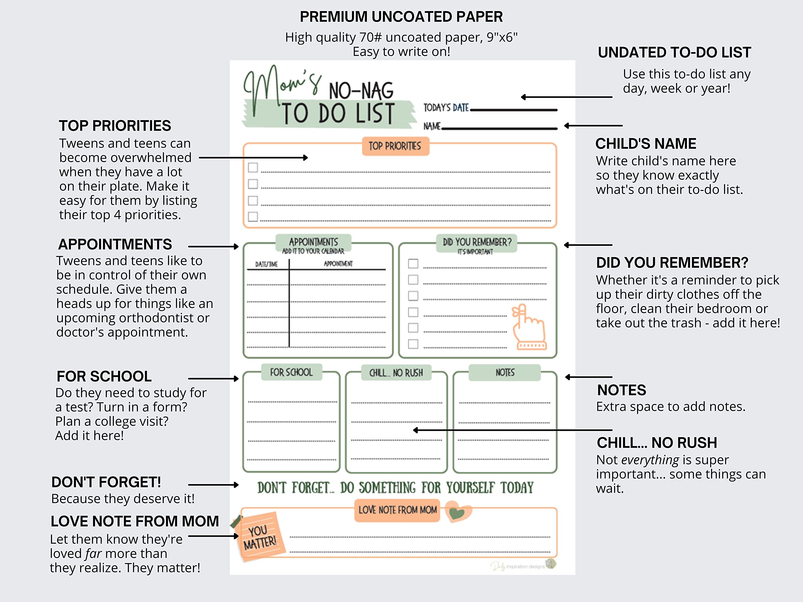 Teen To Do List Template - B09K5RZY76