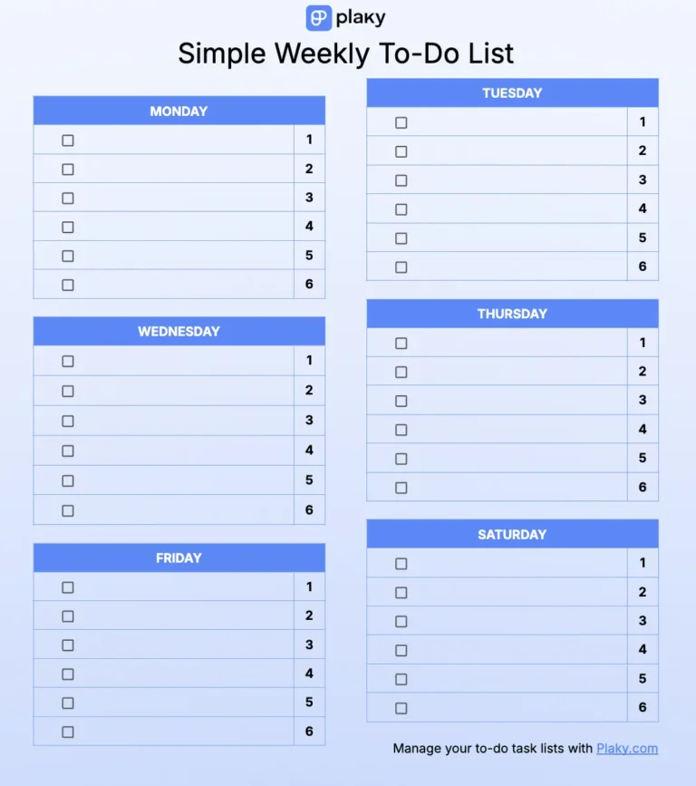 Template Our Things To Do List - to do list templates