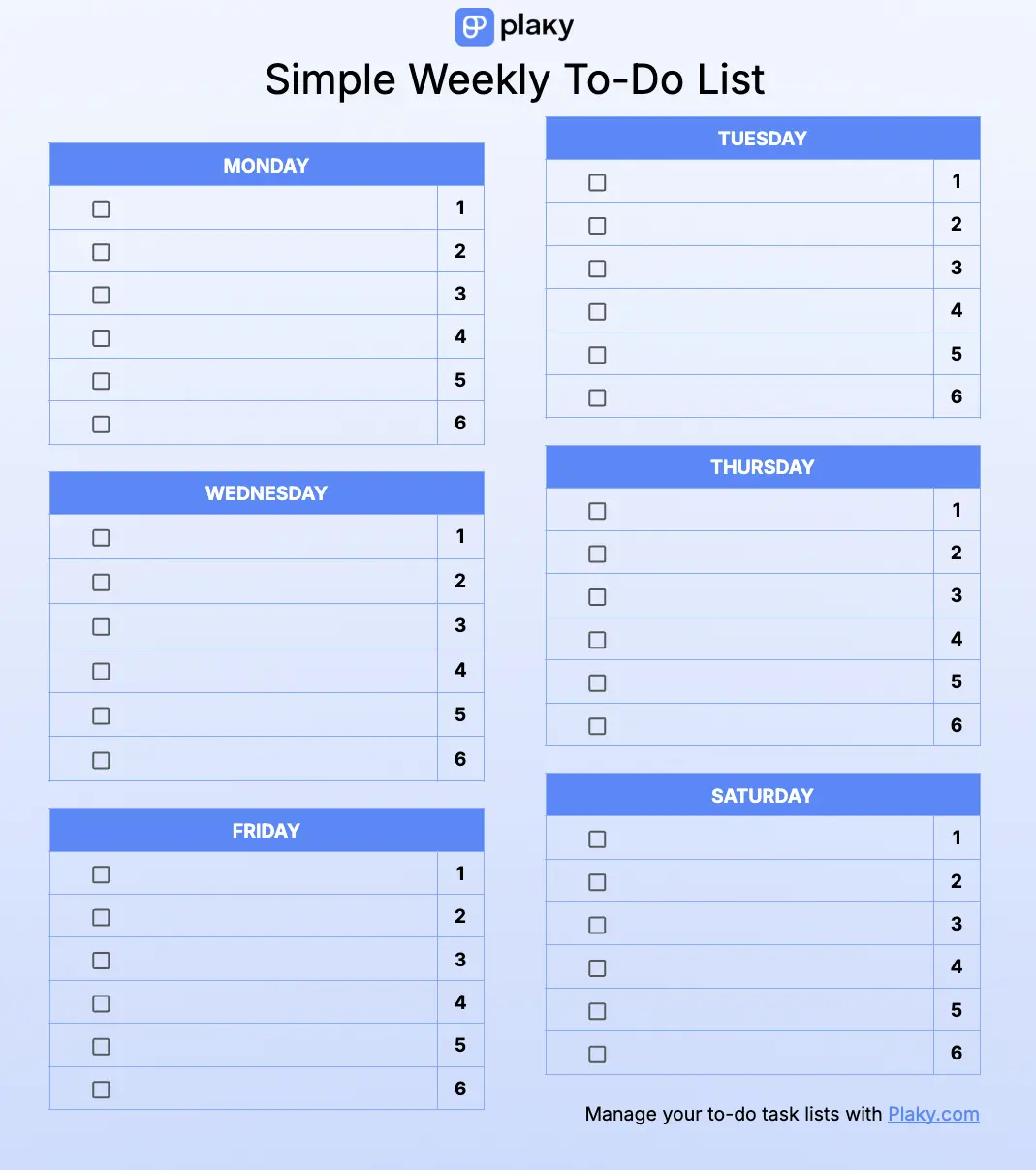 Template Our Things To Do List - to do list templates