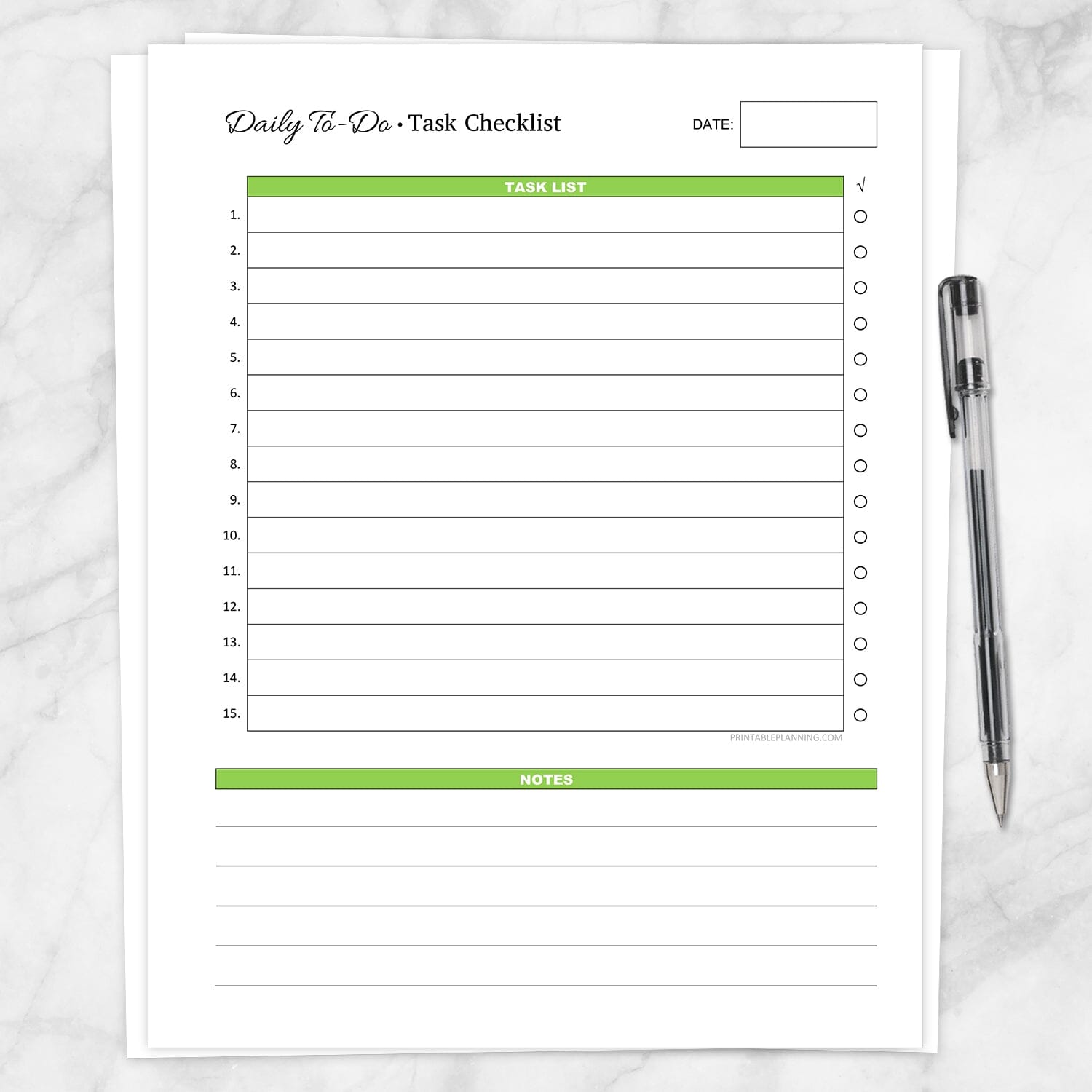 The To Do List Checklist - daily to do list task checklist printable