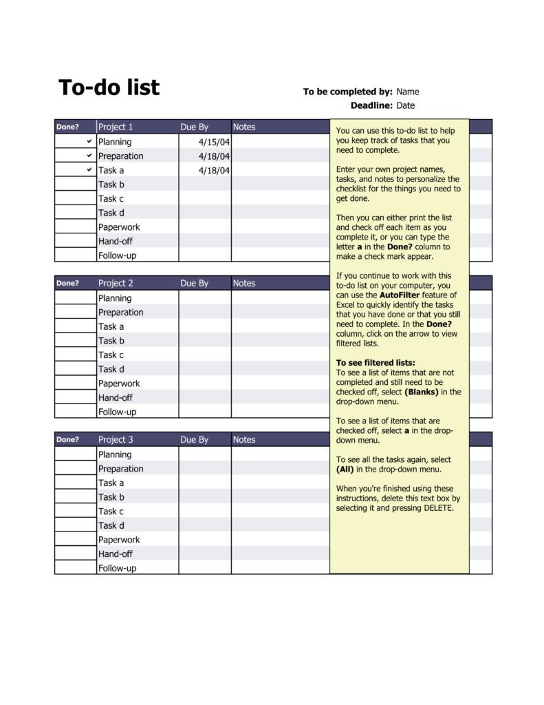Things To Do Checklist Online - posts