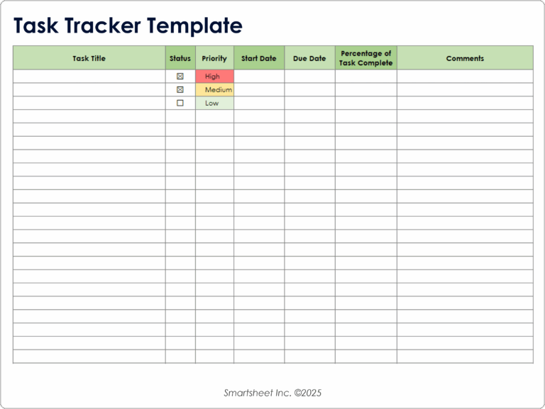 Things To Do Checklist Template Free - 15 free task list templates