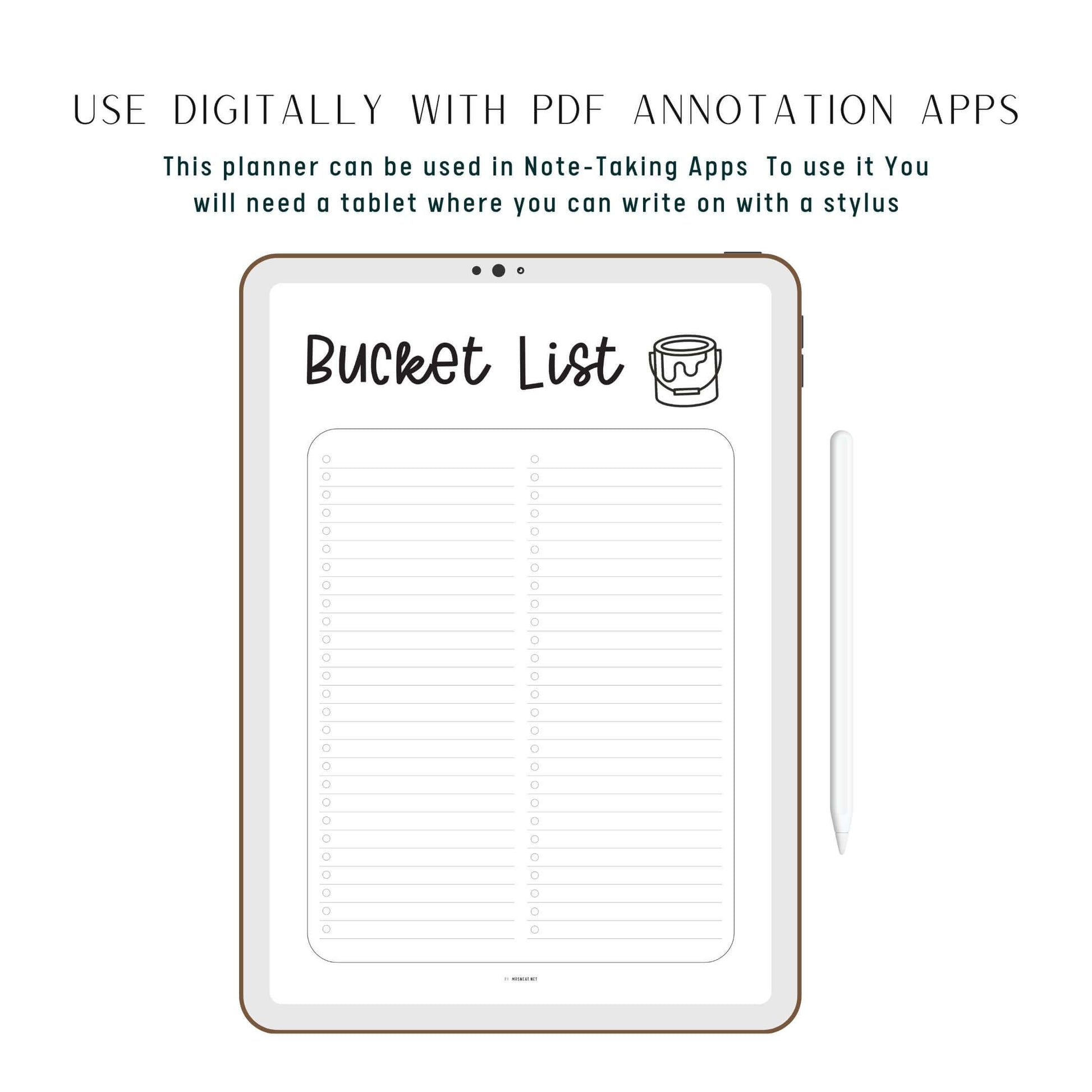 Things To Do List A4 Template - bucket list template printable