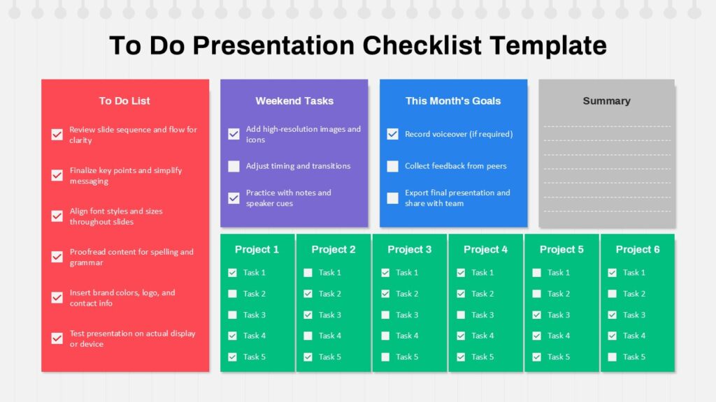 to do checklist powerpoint presentation template